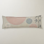 Zen minimalistisch ontwerp lichaamskussen (Achterkant)