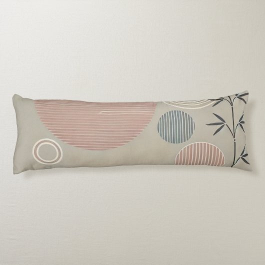 Zen minimalistisch ontwerp lichaamskussen (Achterkant)