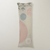 Zen minimalistisch ontwerp lichaamskussen (Voorkant Verticaal)