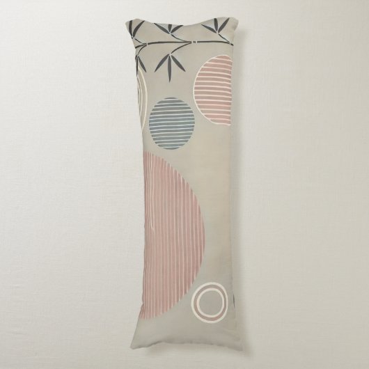 Zen minimalistisch ontwerp lichaamskussen (Voorkant Verticaal)