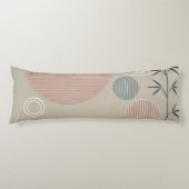 Zen minimalistisch ontwerp lichaamskussen (Voorkant)