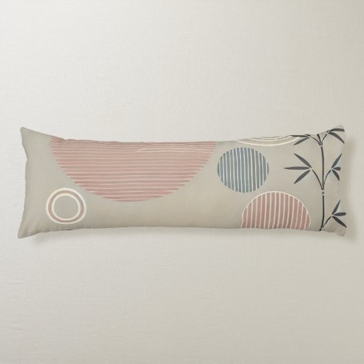 Zen minimalistisch ontwerp lichaamskussen (Voorkant)