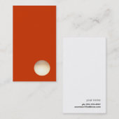 Zen minimalistische faux gouden folie cirkel cool  visitekaartje (Voorkant / Achterkant)