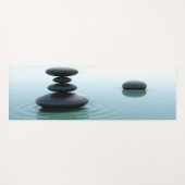 Zen-minimalistische kalmeringsstones yogamat (Voorkant (horizontaal))