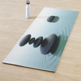 Zen-minimalistische kalmeringsstones yogamat
