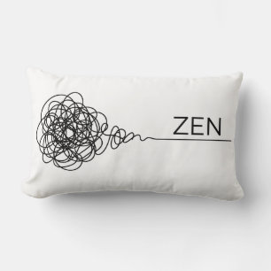 Zen Minimalistische Mentale Gezondheid Krabbel Kussen