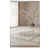 Zen Minimalistische Muur Kalender (Feb 2027)