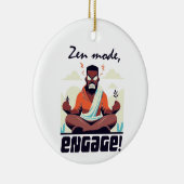 Zen Mode, doe mee! ⚡ Volwassenen zijn een glitch Keramisch Ornament (Rechts)