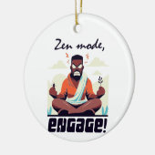 Zen Mode, doe mee! ⚡ Volwassenen zijn een glitch Keramisch Ornament (Links)