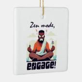 Zen Mode, doe mee! ⚡ Volwassenen zijn een glitch Keramisch Ornament (Rechts)