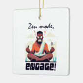 Zen Mode, doe mee! ⚡ Volwassenen zijn een glitch Keramisch Ornament (Links)