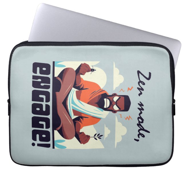Zen Mode, doe mee! ⚡ Volwassenen zijn een glitch Laptop Sleeve (Voorkant)