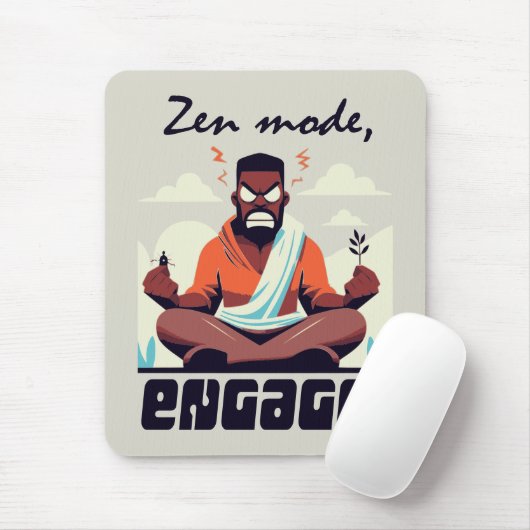 Zen Mode, doe mee! ⚡ Volwassenen zijn een glitch Muismat (Met muis)