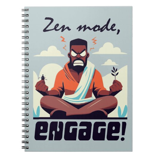 Zen Mode, doe mee! ⚡ Volwassenen zijn een glitch Notitieboek (Voorkant)