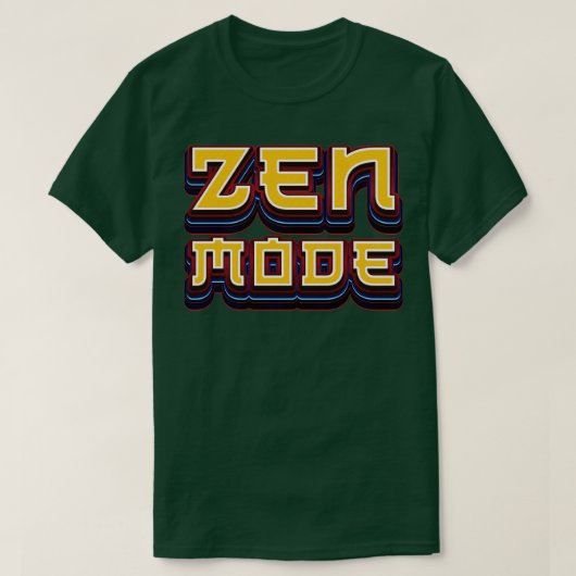 Zen Mode Meditatie T-shirt (Design voorkant)