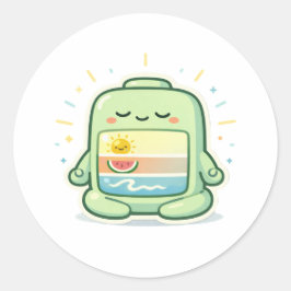 Zen-modus Ronde Sticker
