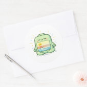 Zen-modus Ronde Sticker (Envelop)