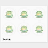 Zen-modus Ronde Sticker (Vel)