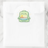 Zen-modus Ronde Sticker (Tas)