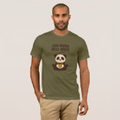 Zen Modus Stier Modus Baby Panda Bitcoin T-shirt (Voorkant volledig)