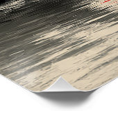 Zen Monk Mediteren Sunset Art - Minimalistische Pr Perfect Poster (Hoek)