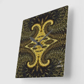 ZEN MONK WALL CLOCK VIERKANTE KLOK (Hoek)