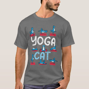 Zen Namaste Dier Meditatie Kat Yoga meisje T-shirt