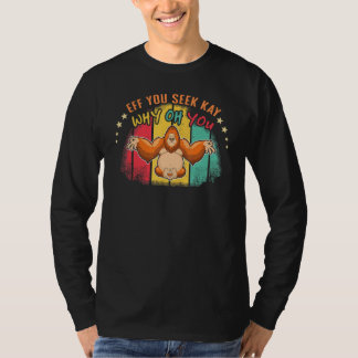 Zen Namaste Dier Meditatie Waarom Jij Aap Pilat T-shirt