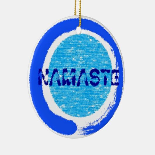 Zen Namaste - Yoga Xmas Ornaments Keramisch Ornament (Rechts)