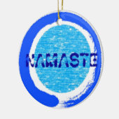 Zen Namaste - Yoga Xmas Ornaments Keramisch Ornament (Links)