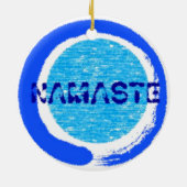 Zen Namaste - Yoga Xmas Ornaments Keramisch Ornament (Achterkant)