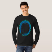 Zen Nature Circle Outdoors World Relax Mindfulness T-shirt (Voorkant volledig)