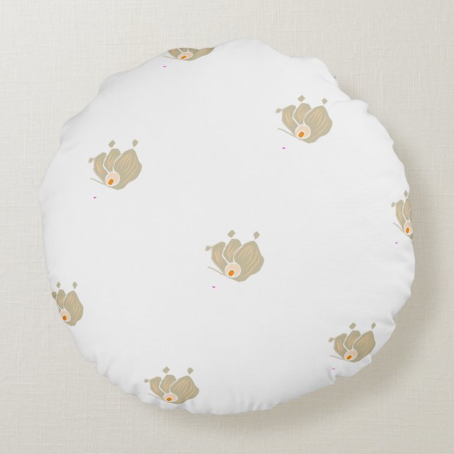 Zen natuur Round Pillow Rond Kussen (Achterkant)