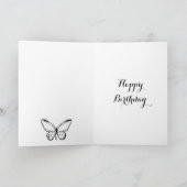 Zen Natuur Tuin Vlinders Kleurplaat Kaart (Binnen)