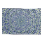 Zen Navy en yellow Mandala Kussensloop (Achterkant)