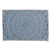Zen Navy en yellow Mandala Kussensloop (Voorkant)