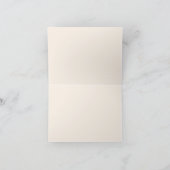 Zen Neutraal en Zwart Dank u kaart (Binnen)