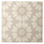 Zen neutrale bloemen tegeltje (Voorkant)