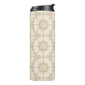Zen neutrale bloemen thermosbeker (Gedraaid links)