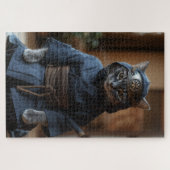 Zen Ninja Cat Puzzle Legpuzzel (Horizontaal)