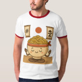 Zen Noodles meditatie T-shirt (Voorkant)