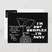 Zen-obstakels blokkeren pad niet - ik ben niet com briefkaart (Voorkant / Achterkant)