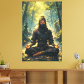 Zen of the Shadow Warrior Canvas Afdruk (Insitu (Woonkamer))