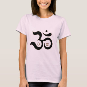 Zen Om Aum symbool goud glitters mouwloos shirt