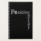 Zen om Positive Energy Minimalist Black and White Planner (Voorkant)