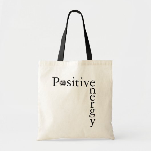Zen Om Positive Energy Minimalist Tote Bag (Voorkant)