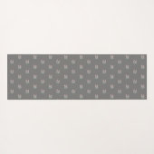 Zen Om-symbool grijs Yogamat (Achterkant (horizontaal))