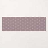 Zen Om-symboolpatroon stoffige roze Yogamat (Achterkant (horizontaal))