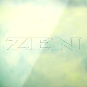 Zen-omtrek see-thru venster vastklampen voorste st raamsticker