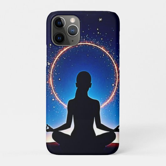 Zen onder de sterren: kosmische meditatie Case-Mate iPhone case (Achterkant)
